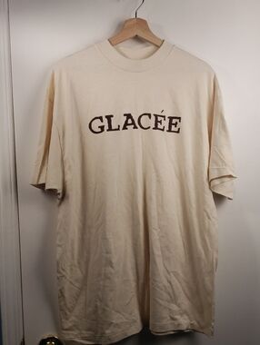 Vintage Hanes Glacee Beefy-T Cream Crewneck T-Shirt Made In USA XL Single Stitch